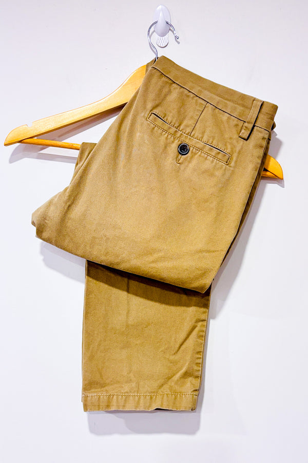 YY_Pantalon chino beige jambe droite - Homme seconde main - Old Navy- La Penderie du Paradis