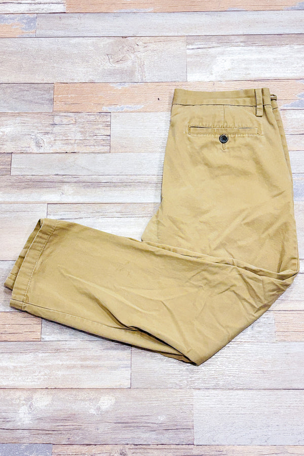 YY_Pantalon chino beige jambe droite - Homme seconde main - Old Navy- La Penderie du Paradis