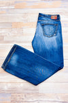 Jeans bleu délavé - Homme* seconde main - Adriano Goldshmied- La Penderie du Paradis