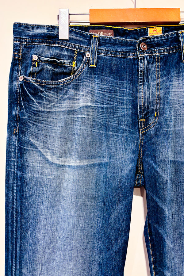Jeans bleu délavé - Homme* seconde main - Adriano Goldshmied- La Penderie du Paradis