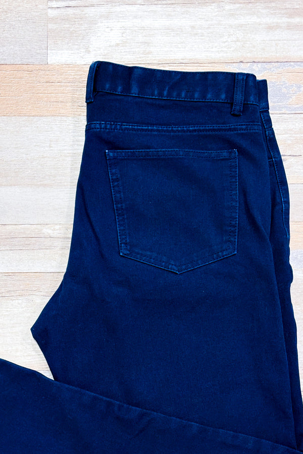 Pantalon marine coupe droite - Homme seconde main - RW&CO.- La Penderie du Paradis