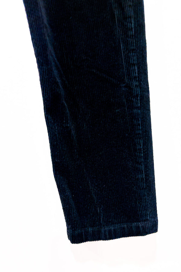 Pantalon noir en corduroy coupe standard - Homme seconde main - H&M- La Penderie du Paradis