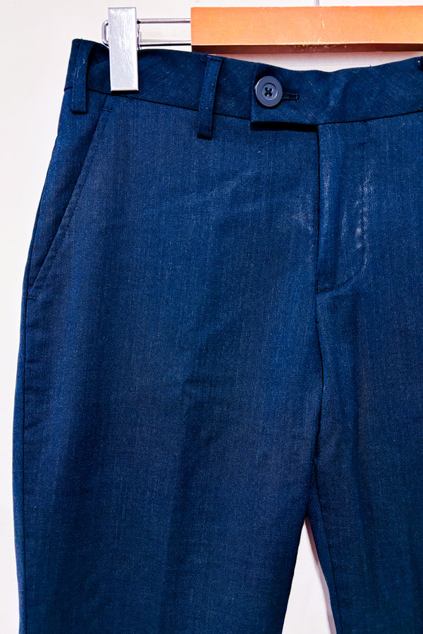 Pantalon marine extensible en laine - Homme seconde main - Vincent D'Amérique- La Penderie du Paradis