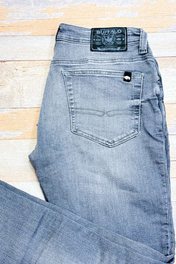 Jeans slim gris - Homme* seconde main - Buffalo David Bitton- La Penderie du Paradis