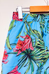 Maillot de bain bleu motif hawaïen - Homme seconde main - Cove- La Penderie du Paradis