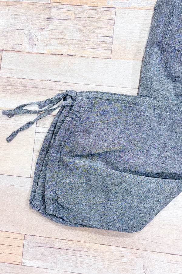 Bermuda cargo fluide gris taille élastique - Homme seconde main - Ark Imports- La Penderie du Paradis