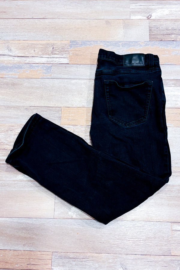 Jeans noir jambe droite - Homme seconde main - Denver Hayes- La Penderie du Paradis