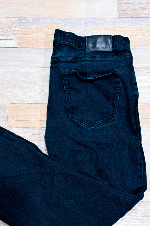 Jeans noir jambe droite - Homme seconde main - Denver Hayes- La Penderie du Paradis