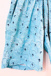 Maillot de bain bleu à motif vagues et poissons seconde main - Hurley- La Penderie du Paradis