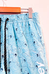 Maillot de bain bleu à motif vagues et poissons seconde main - Hurley- La Penderie du Paradis