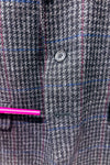 Veston en laine noir à carreaux (l) - Homme-Henley-La Penderie du Paradis 🕊