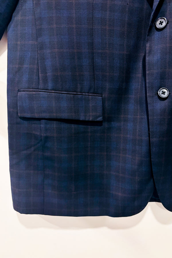 Veston marine à carreaux en laine (l) - Homme-Nautica-La Penderie du Paradis 🕊