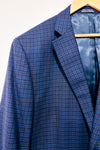 Veston marine à carreaux (xl) - Homme *-Alfred Sung-La Penderie du Paradis 🕊