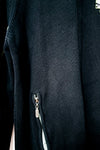 Veste noire zippée en tricot à col montant seconde main - TXT- La Penderie du Paradis