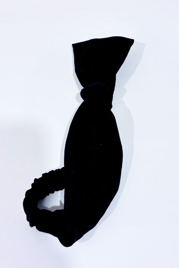 Bandeau pour cheveux noir avec noeud seconde main - Autres- La Penderie du Paradis