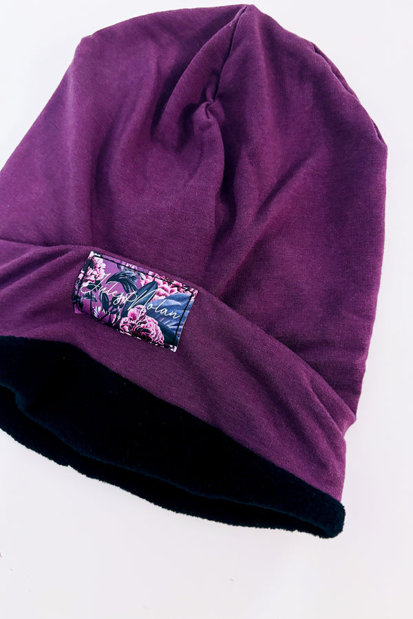 Tuque mauve intérieur en polar seconde main - Jules & Nolan- La Penderie du Paradis