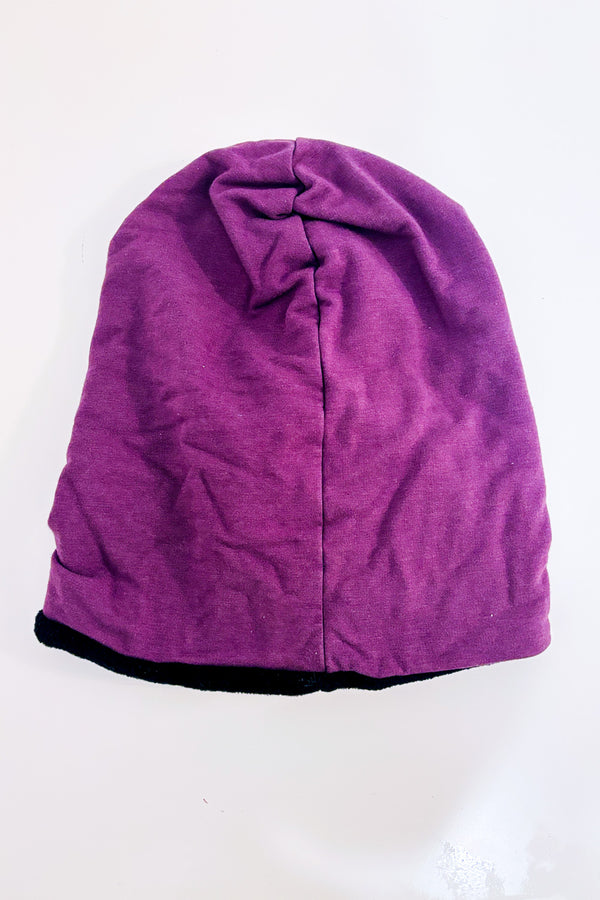 Tuque mauve intérieur en polar seconde main - Jules & Nolan- La Penderie du Paradis