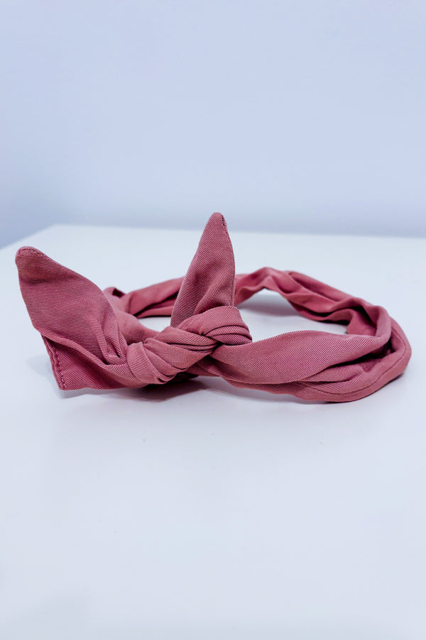 Bandeau à cheveux rose à torsader seconde main - Gibou- La Penderie du Paradis