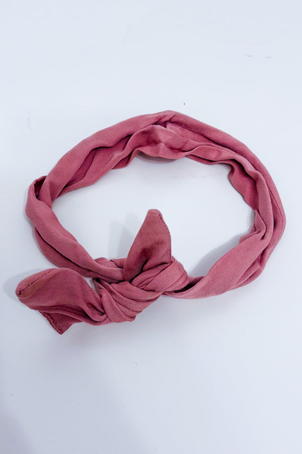 Bandeau à cheveux rose à torsader seconde main - Gibou- La Penderie du Paradis