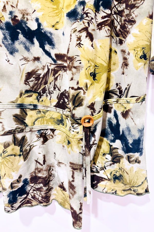 Haut cache-coeur vert fleuri (xxl)-Vin Rouge-La Penderie du Paradis 🕊