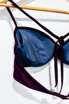 Haut de maillot de bain balconnet pigeonnant prune (36B) -- La Penderie du Paradis ?