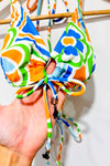 Haut de maillot de bain orange et bleu (m) -- La Penderie du Paradis ?