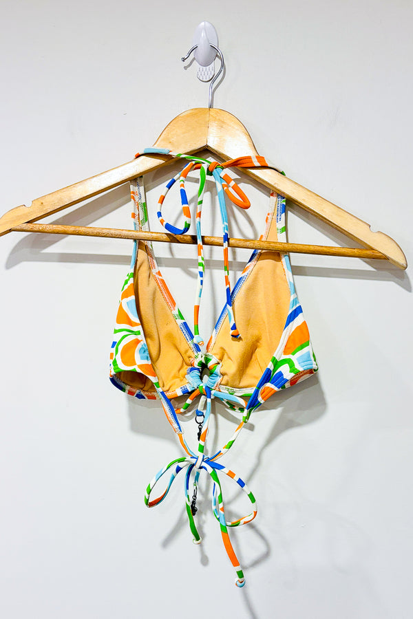 Haut de maillot de bain orange et bleu (m) -- La Penderie du Paradis ?