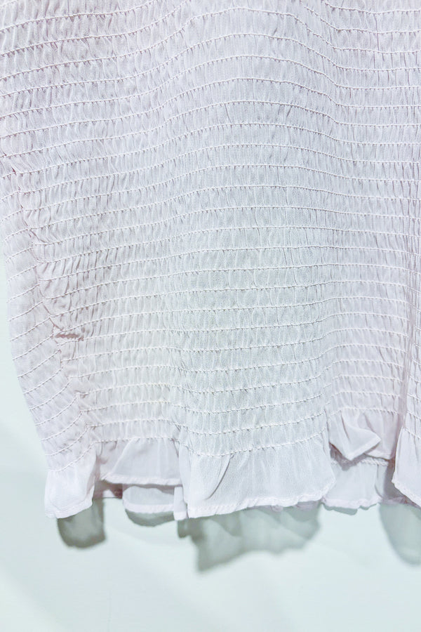 Haut extensible lilas avec manches transparentes (s) - Q + A Los Angeles - La Penderie du Paradis ?