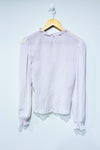 Haut extensible lilas avec manches transparentes (s) - Q + A Los Angeles - La Penderie du Paradis ?