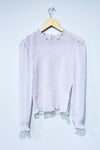 Haut extensible lilas avec manches transparentes (s) - Q + A Los Angeles - La Penderie du Paradis ?