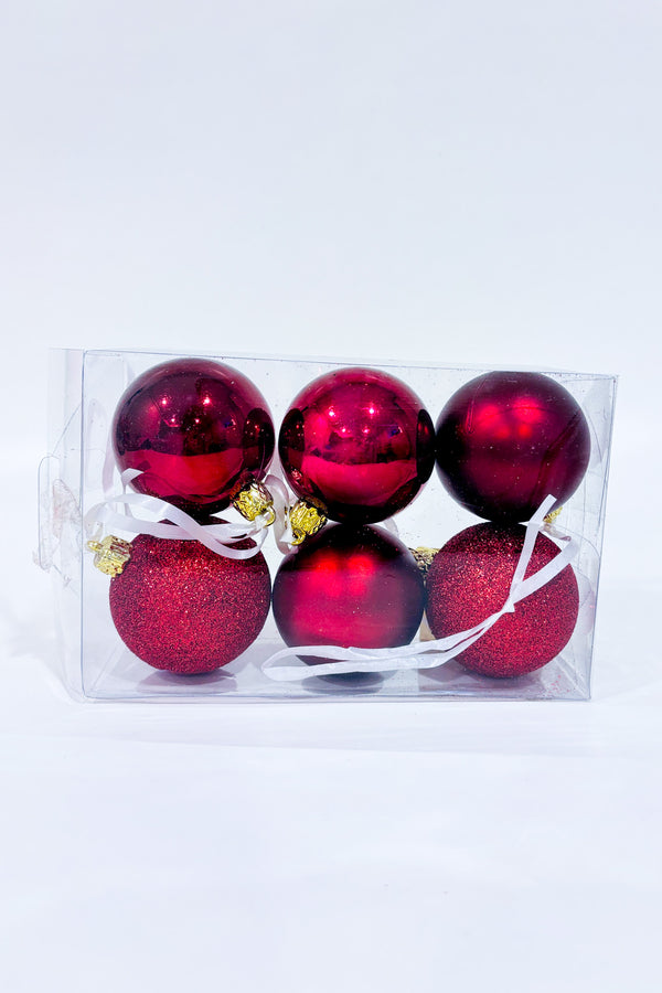 Décoration de Noël - Boules rouges (6)-Autres-La Penderie du Paradis 🕊