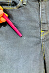 Jeans bleu foncé jambe étroite (s) -- La Penderie du Paradis ?