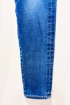 Jeans court bleu délavé jambe étroite (xxs)-American Eagle-La Penderie du Paradis 🕊