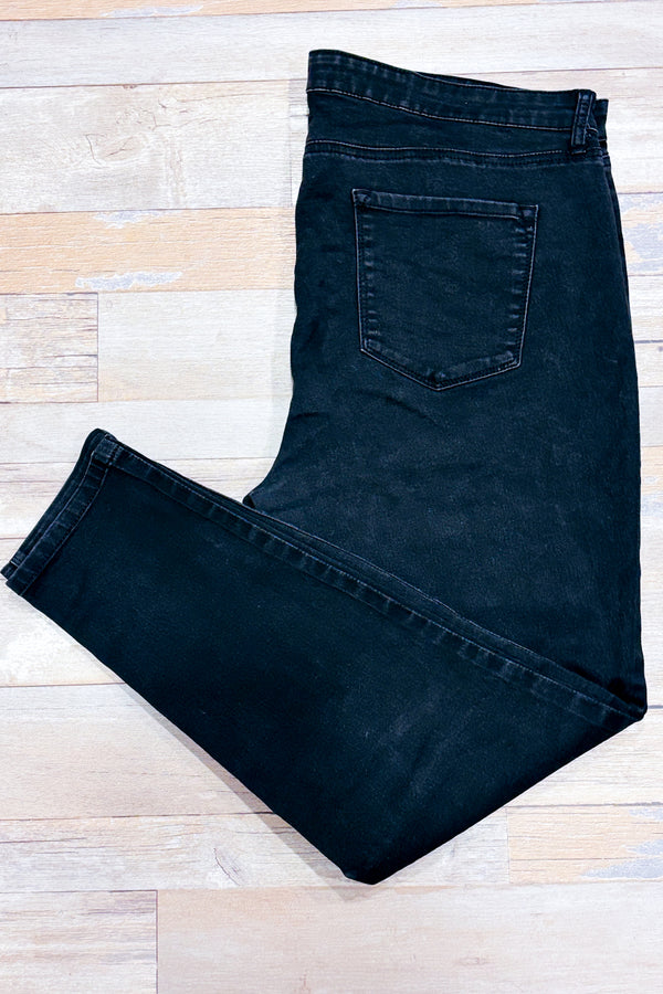 Jeans noir jambe étroite (3xl)-Reitmans-La Penderie du Paradis 🕊