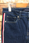 Jeans bleu foncé avec bandes rouges et blanches (s) seconde main Tommy Hilfiger 