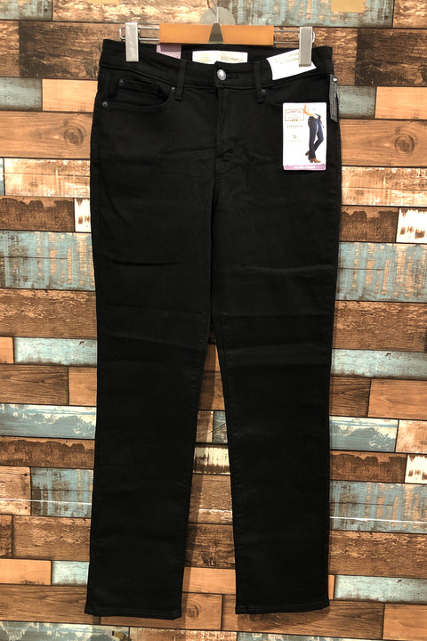 Jeans noir jambe droite (s) seconde main Signature by Levi Strauss   