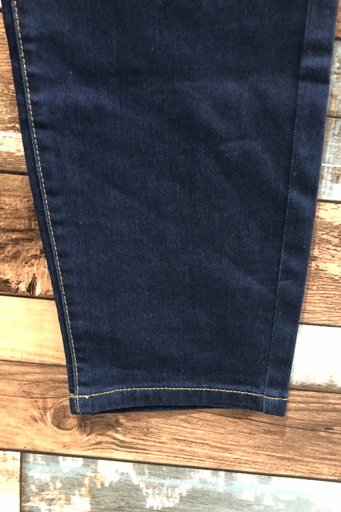 Jeans bleu foncé taille élastique (xl) seconde main George   