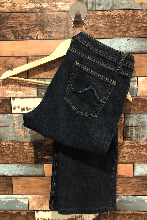 Jeans bleu foncé (l) seconde main Bprogress   