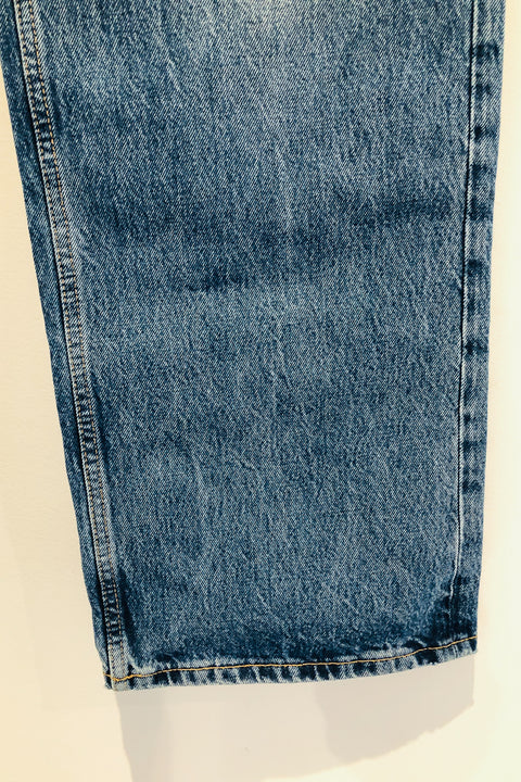 Jeans bleu délavé jambe ample (m) seconde main Zara   