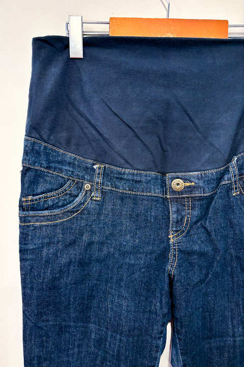 Jeans bleu foncé (l) - Maternité seconde main Thyme   
