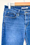 Jeans 711 bleu délavé jambe étroite (s) seconde main Levi's 