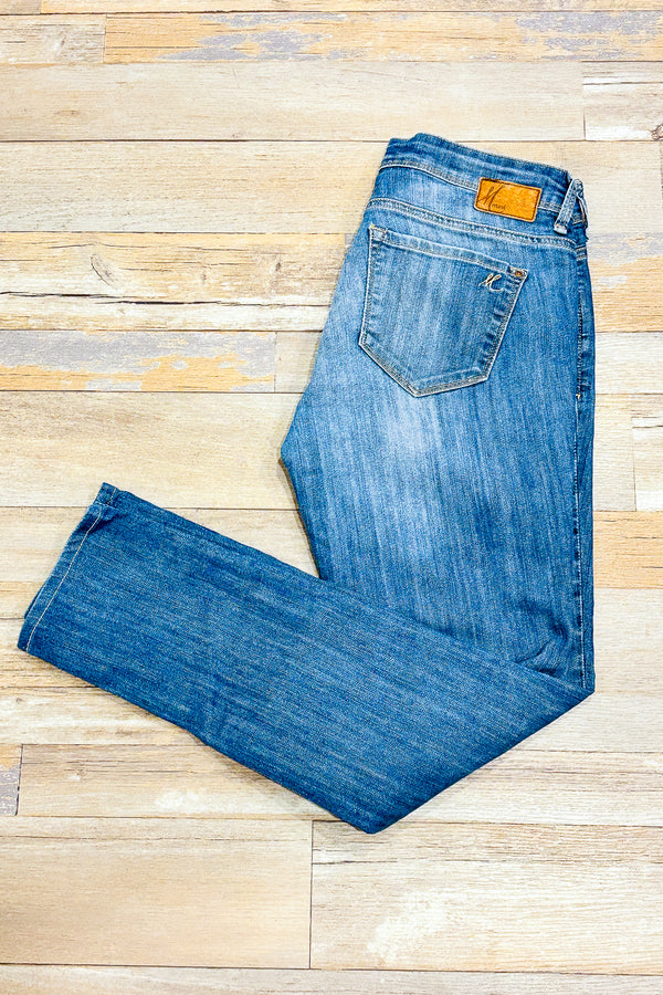 Jeans bleu délavé jambe étroite mid-rise Alexa (l) - Mavi - La Penderie du Paradis ?