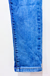 Jeans bleu pâle effet usé jambe étroite (xs)