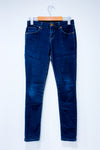 Jeans bleu foncé jambe étroite (xs)