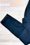 Jeans skinny noir à taille haute (xxs)