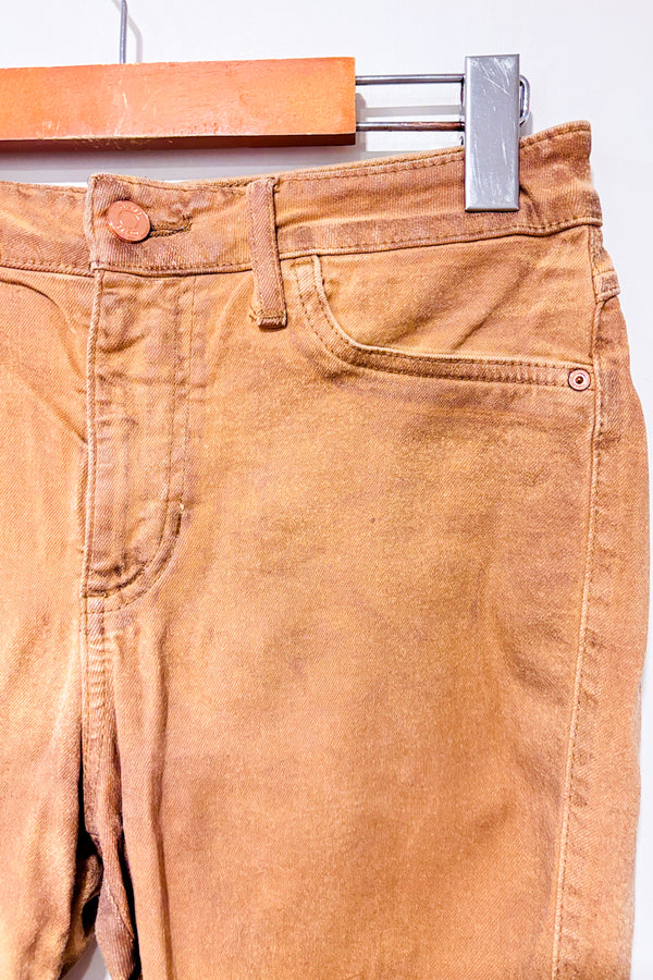 Jeans taupe effet usé jambe étroite (m)-Guess-La Penderie du Paradis 🕊