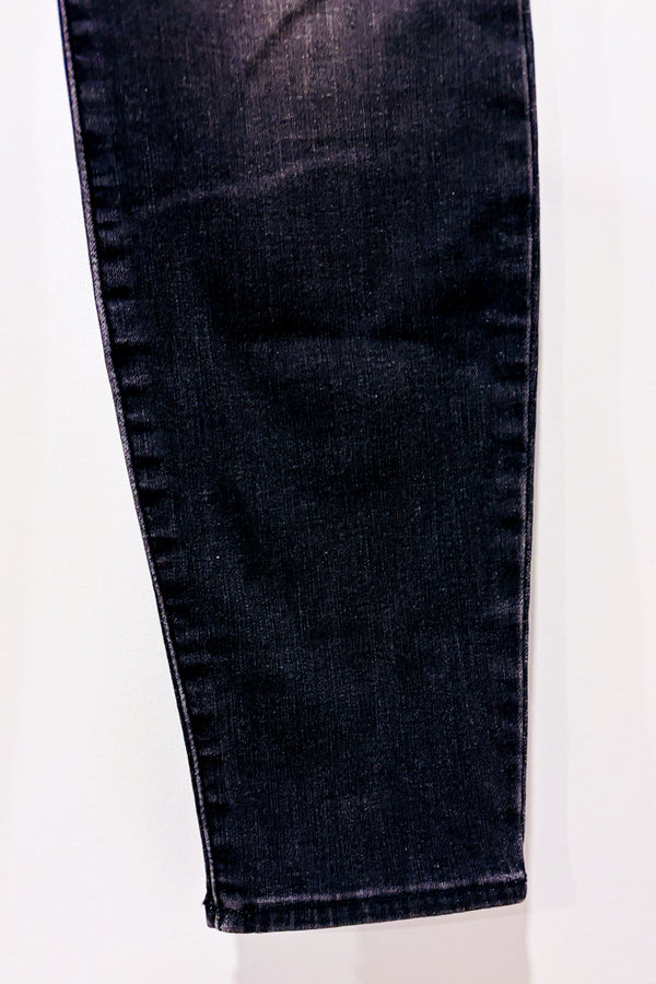 Jeans Bridgette taille haute noir délavé jambe étroite à la cheville (m)-Lucky Brand-La Penderie du Paradis 🕊