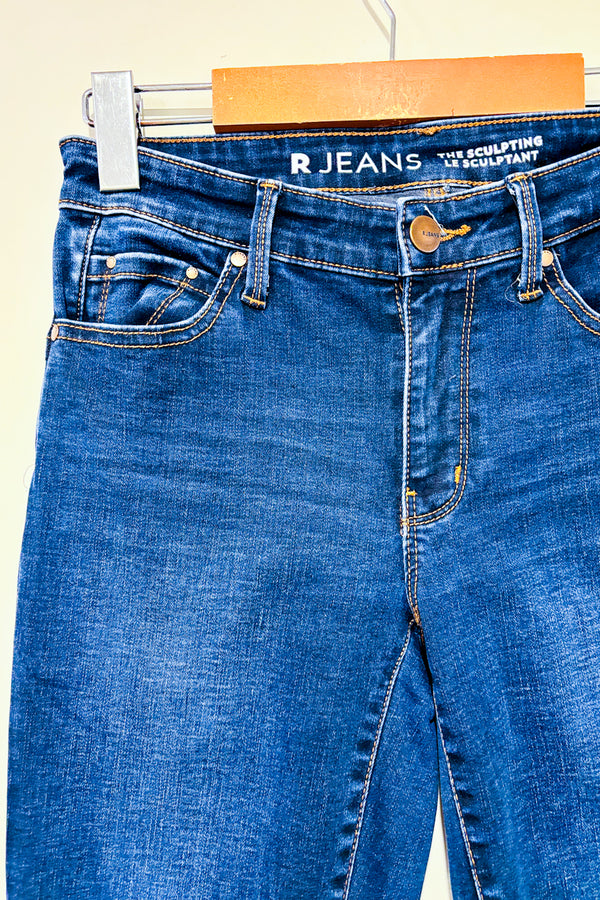 Jeans bleu foncé jambe étroite Le Sculptant (s)-Reitmans-La Penderie du Paradis 🕊