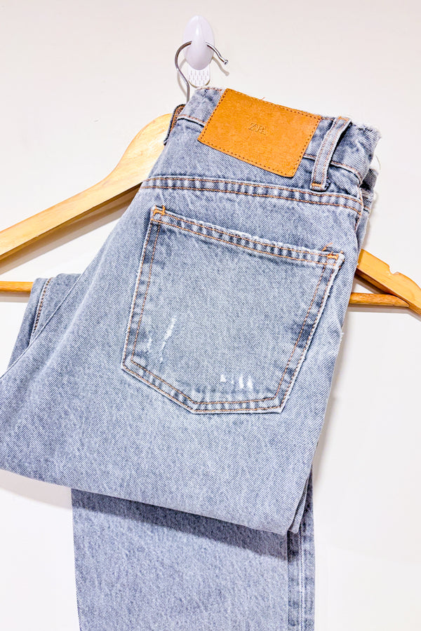 Jeans bleu pâle (xs)-Zara-La Penderie du Paradis 🕊