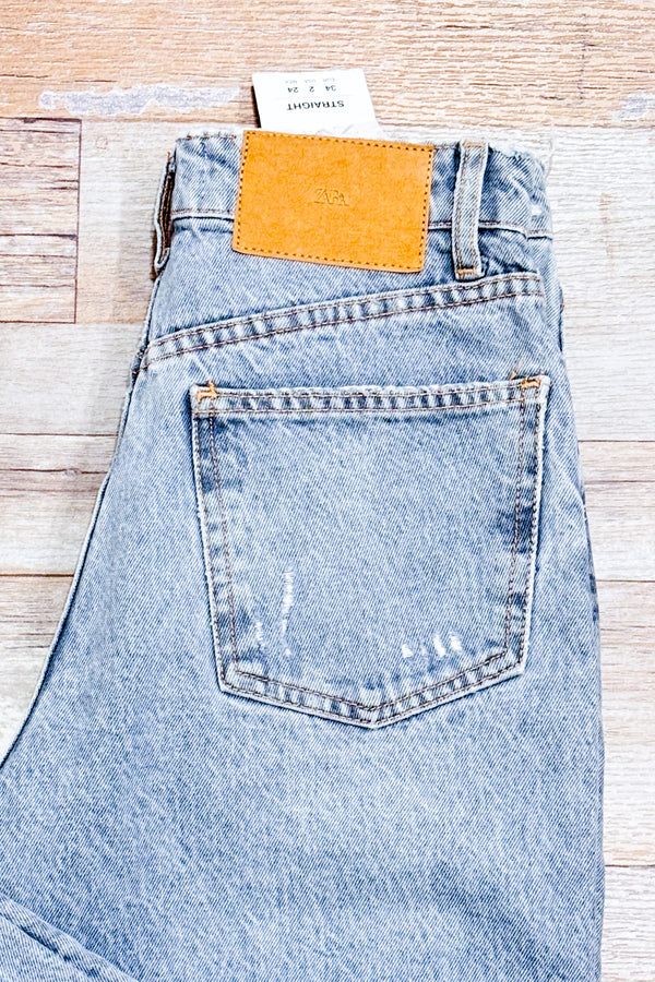Jeans bleu pâle (xs)-Zara-La Penderie du Paradis 🕊